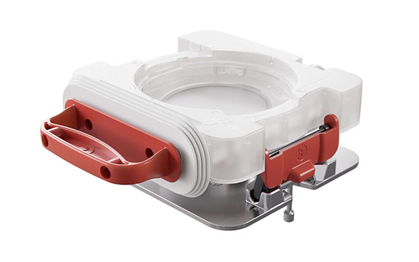 Top view of Ezi-Dock CSV Mk5 containment transfer system designed for cleanroom powder containment, HPAPI processing, and safe aseptic transfer.