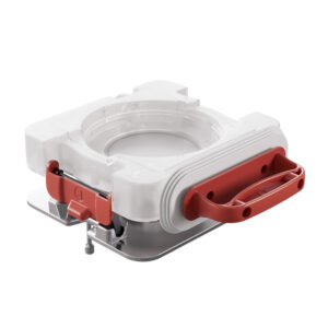 Ezi-Dock Ezi-Flow CSV MK5 valve housing for single-use powder transfer systems in pharmaceutical manufacturing
