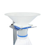 Ezi-Dock stainless steel or polypropylene  filling funnel complete product pharmaceutical transfer Ezi-Flow CSV4 ChargeBags Process Bottles sterile bioprocessing